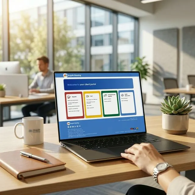 Argyle Housing Portal Desktop Dashboard
